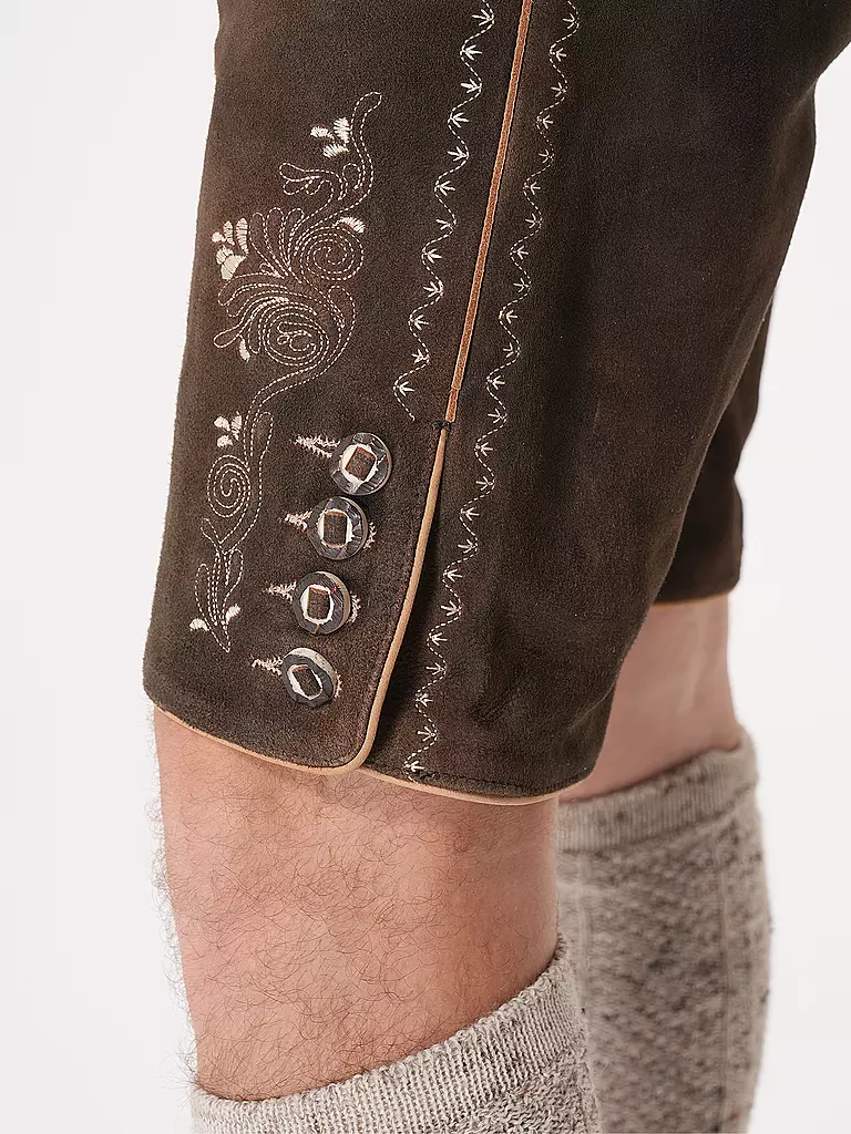 GWEIH & SILK Lederhose LEO braun