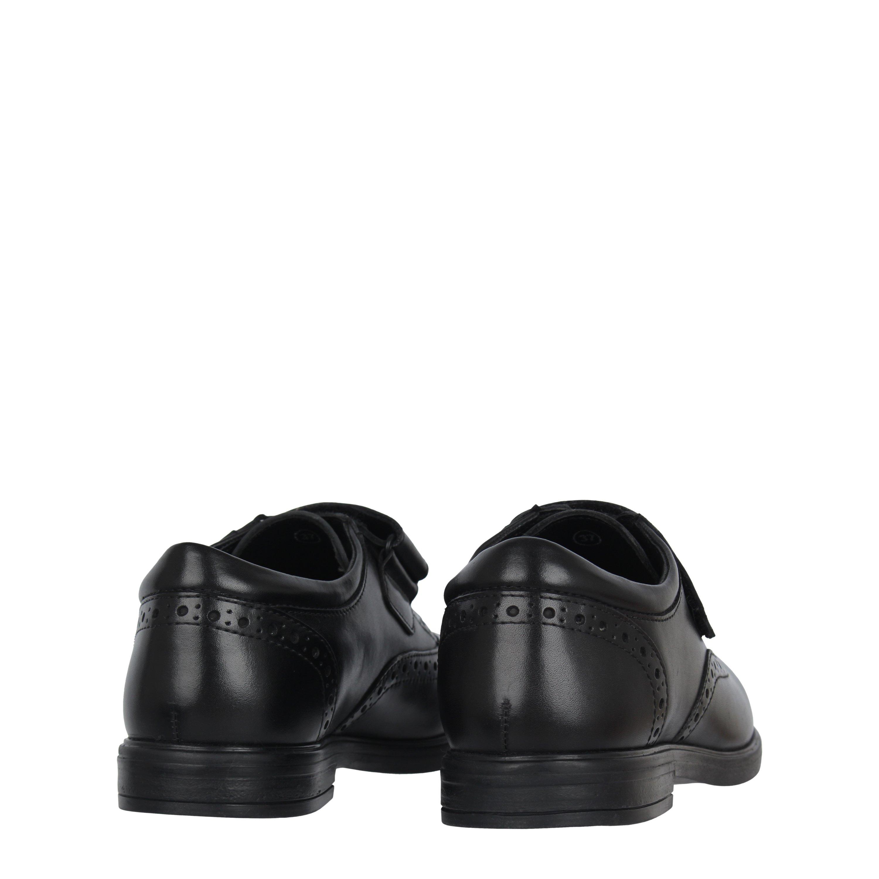 Fabric Hook and Loop Derby Shoes Juniors