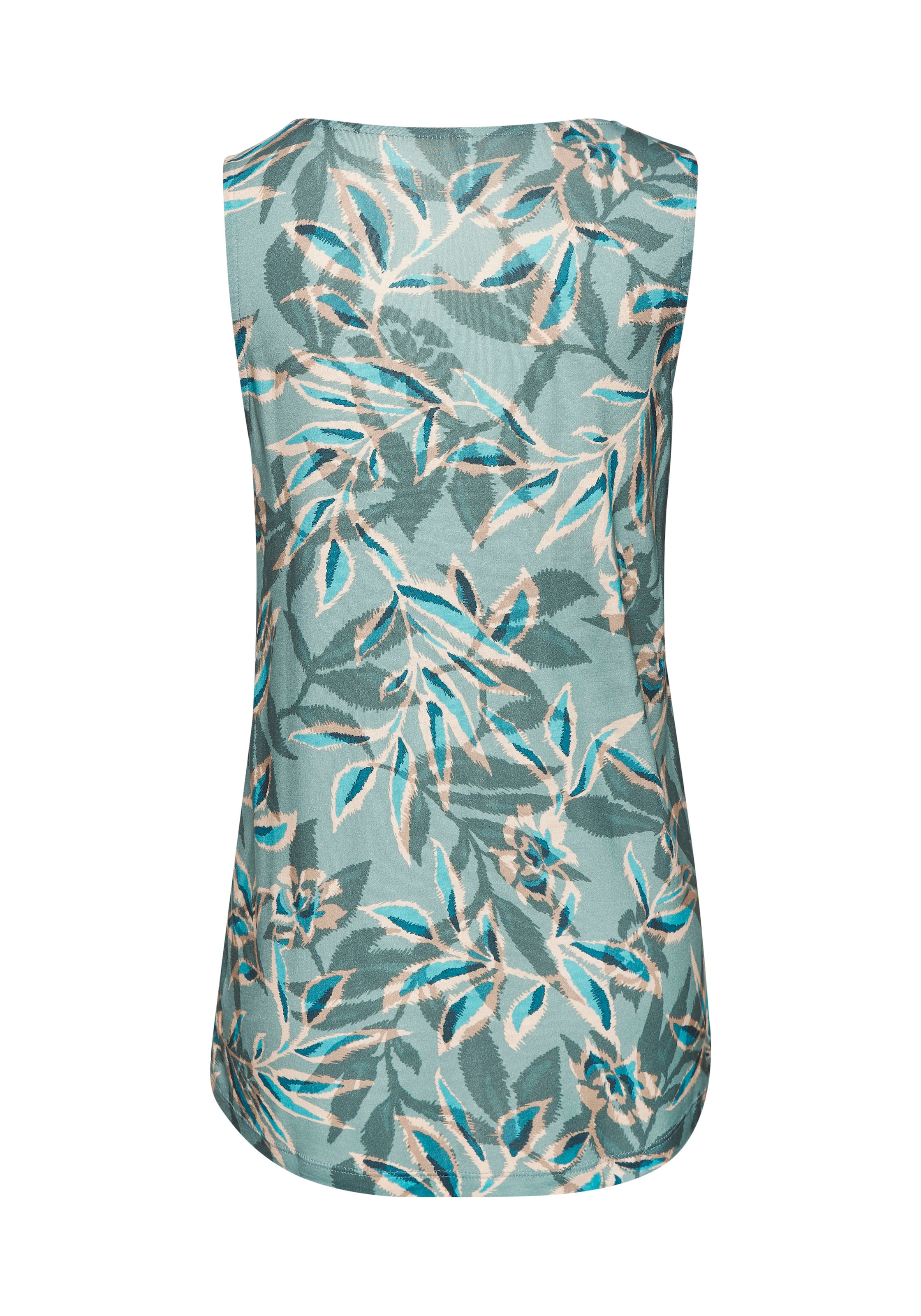 Vivance Tanktop , mit Alloverdruck, sommerliches Jerseytop mit V-Ausschnitt