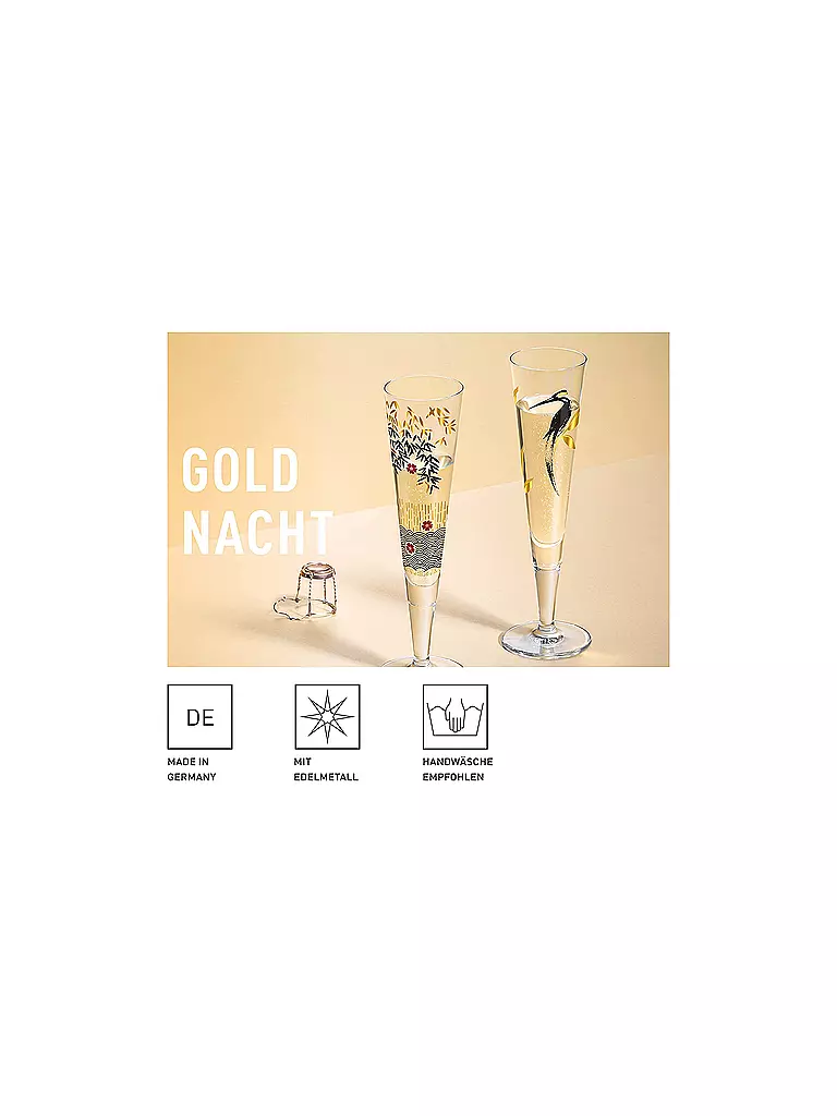 RITZENHOFF Champagnerglas Goldnacht 2022 #19  gold
