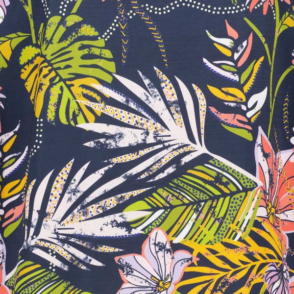 TwoDay dames T-shirt zwart met bloemenprint