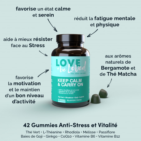 Love and be Loved Gummies Anti-stress et Energie 3 semaines