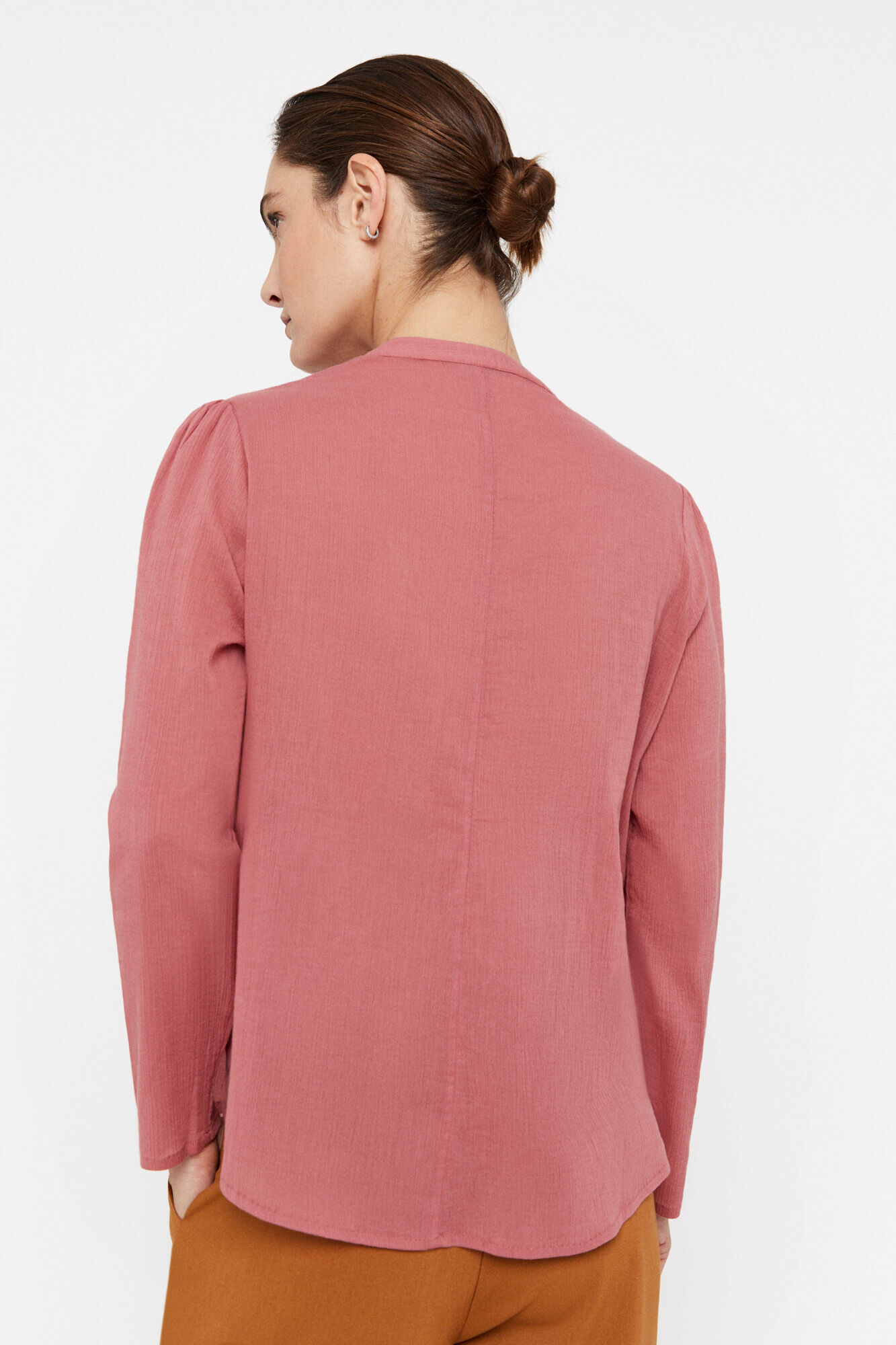 Blusa algodón fluído - Rosa