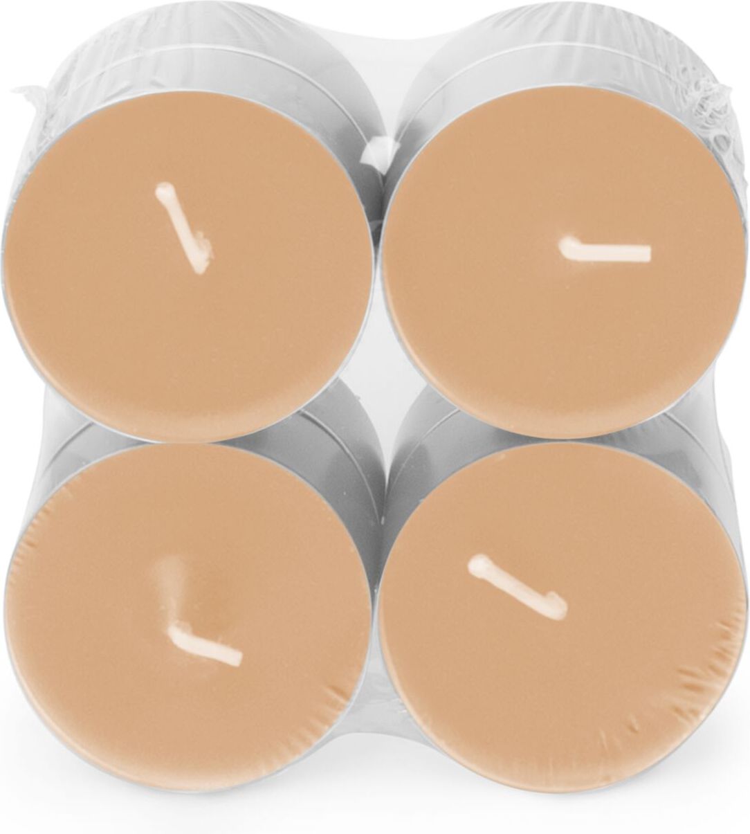 Spaas geurkaars Essential collection Delightful Dawn oranje 10 uur D 6 H 2,1 cm 8 stuks