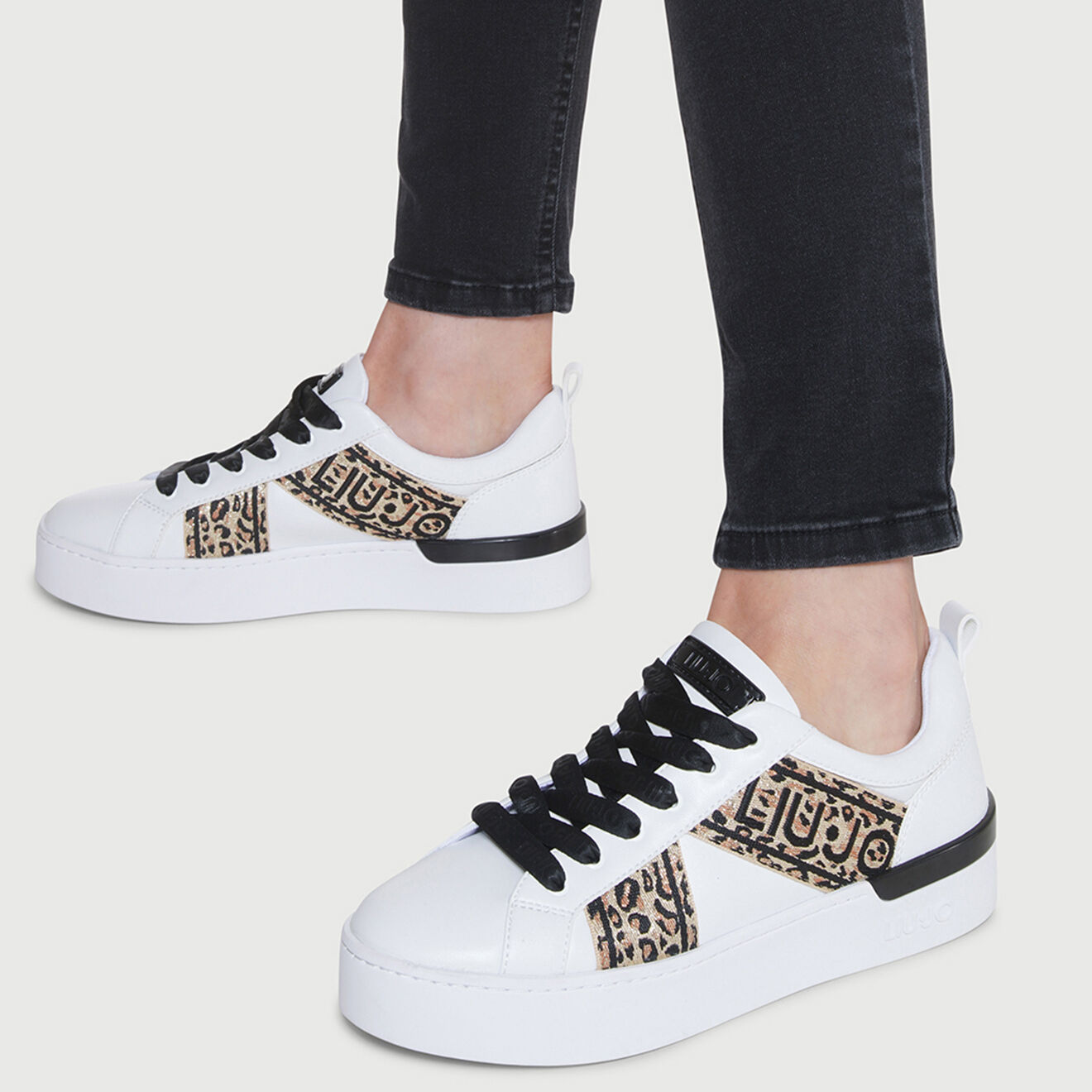 Liu-Jo Sneakers Silvia blanc/léopard