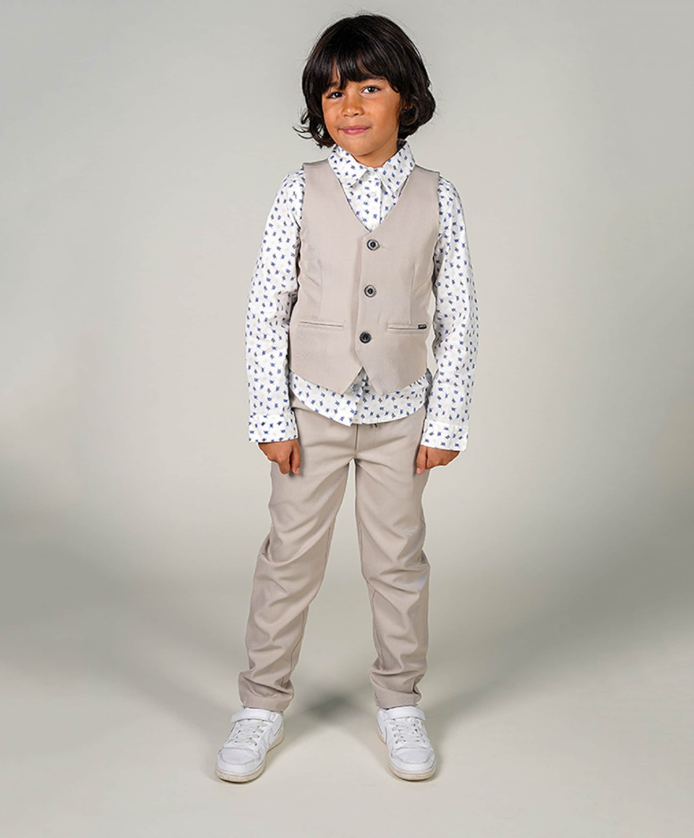 Le Chic Garçon Jongens gilet beige