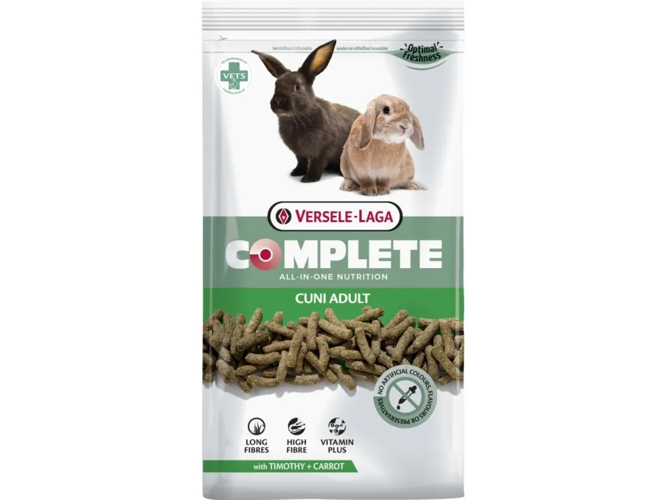 Versele-Laga Cuni Adult Complete, Snack, 1,75 kg, Kanin, Vitamin A, vitamin C, vitamin D3, vitamin E, Kobber, Jod, Jern, Mangan, Selenium, Zink, 14%