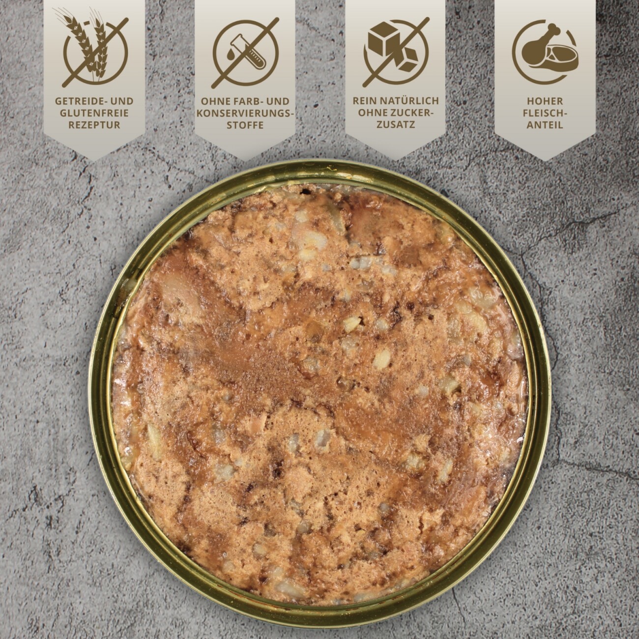Lyra Pet Lecker.Pet Josie's Saftige Fleischmahlzeit Sensitiv mit Pute & Reis Hundefutter Nassfutter 6x800 g