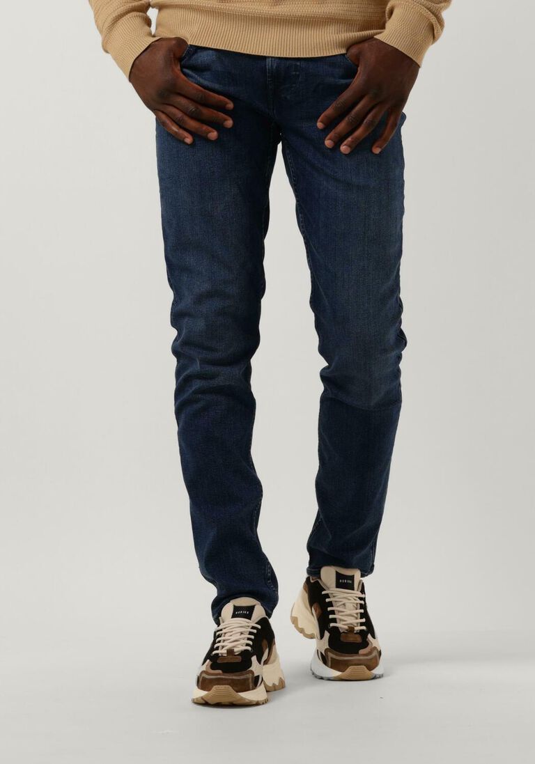 7 FOR ALL MANKIND donkerblauwe 7 for all mankind slim fit jeans slimmy tapered stretch tek rebus