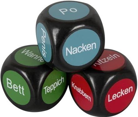 Orion Pleasure Dice Spel Rood/Blauw/Groen 2,4 cm
