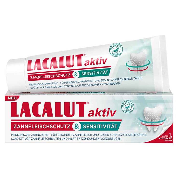 Lacalut aktiv Zahnfleischschutz & Sensitivität, 75 ml