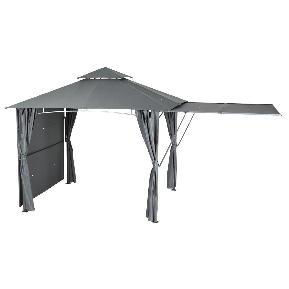 TONNELLE AMALYA 3X3M AUVENT ARDOISE