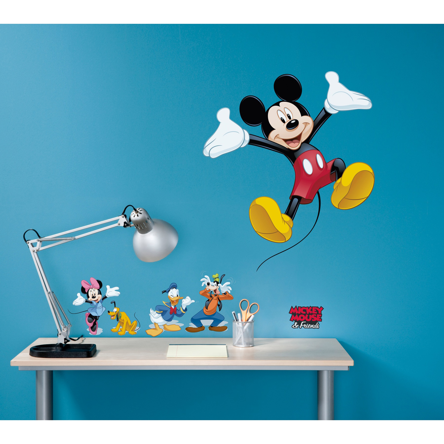 Wandtattoo MICKEY AND FRIENDS - bunt - 50x70 cm