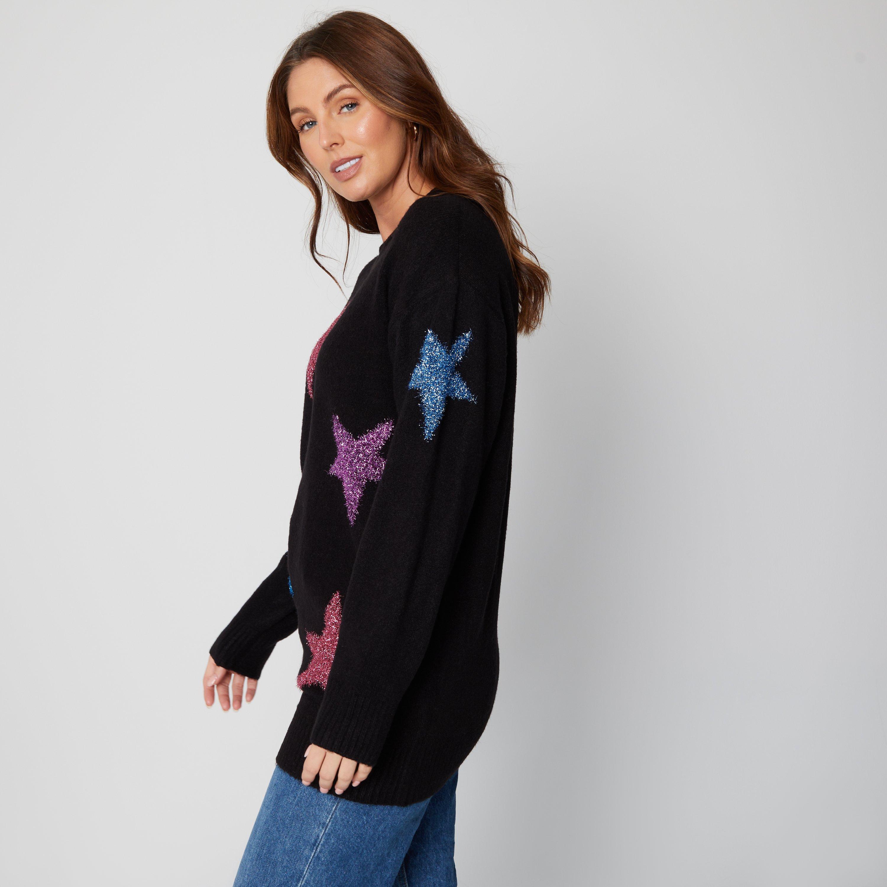Be You Ladies Star Detail Jumper