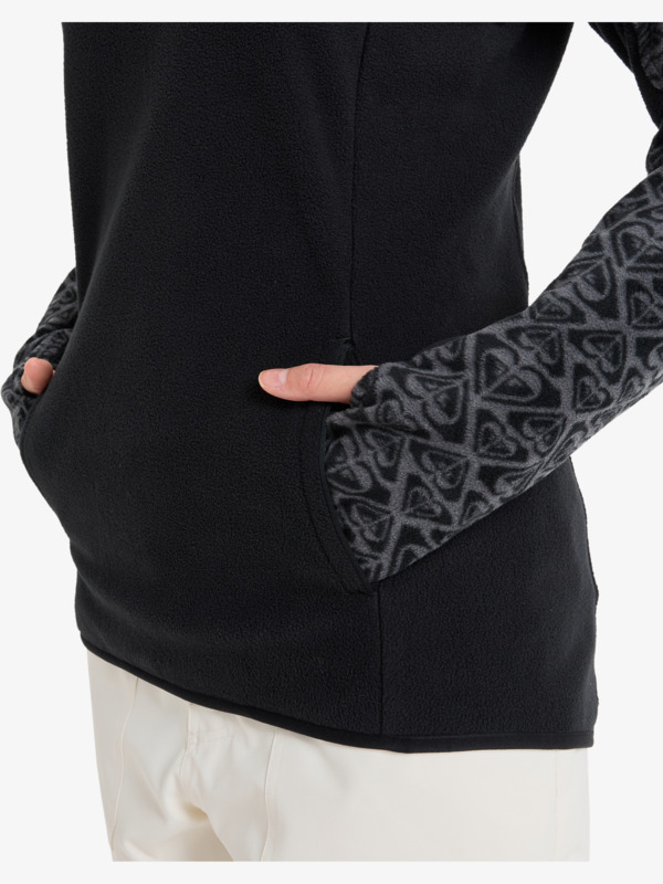 Sayna Half Zip Couche intermédiaire technique Noir Femme