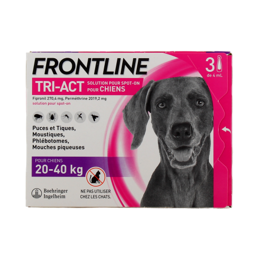 Frontline Tri-Act Pipettes pour chien