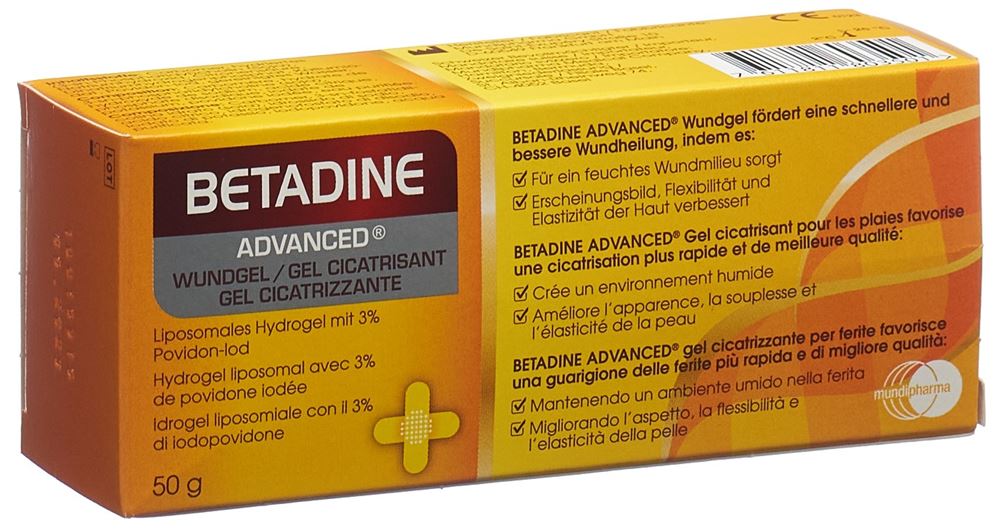 Betadine Advanced Wundgel Gel Tb 50 g