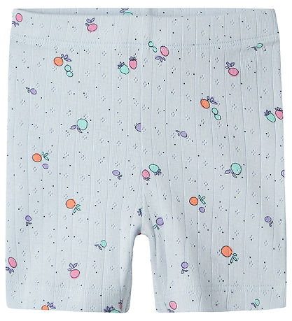 Name It Radlershorts - NmfHamanda - Xenon Blue m. Lochmuster