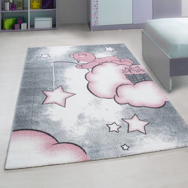 Kindervloerkleed - Beertje Roze