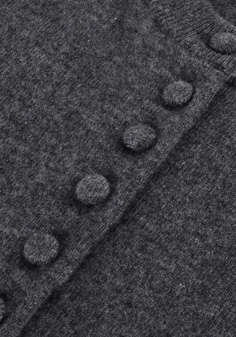 donkergrijze lisa yang vest lunea cardigan