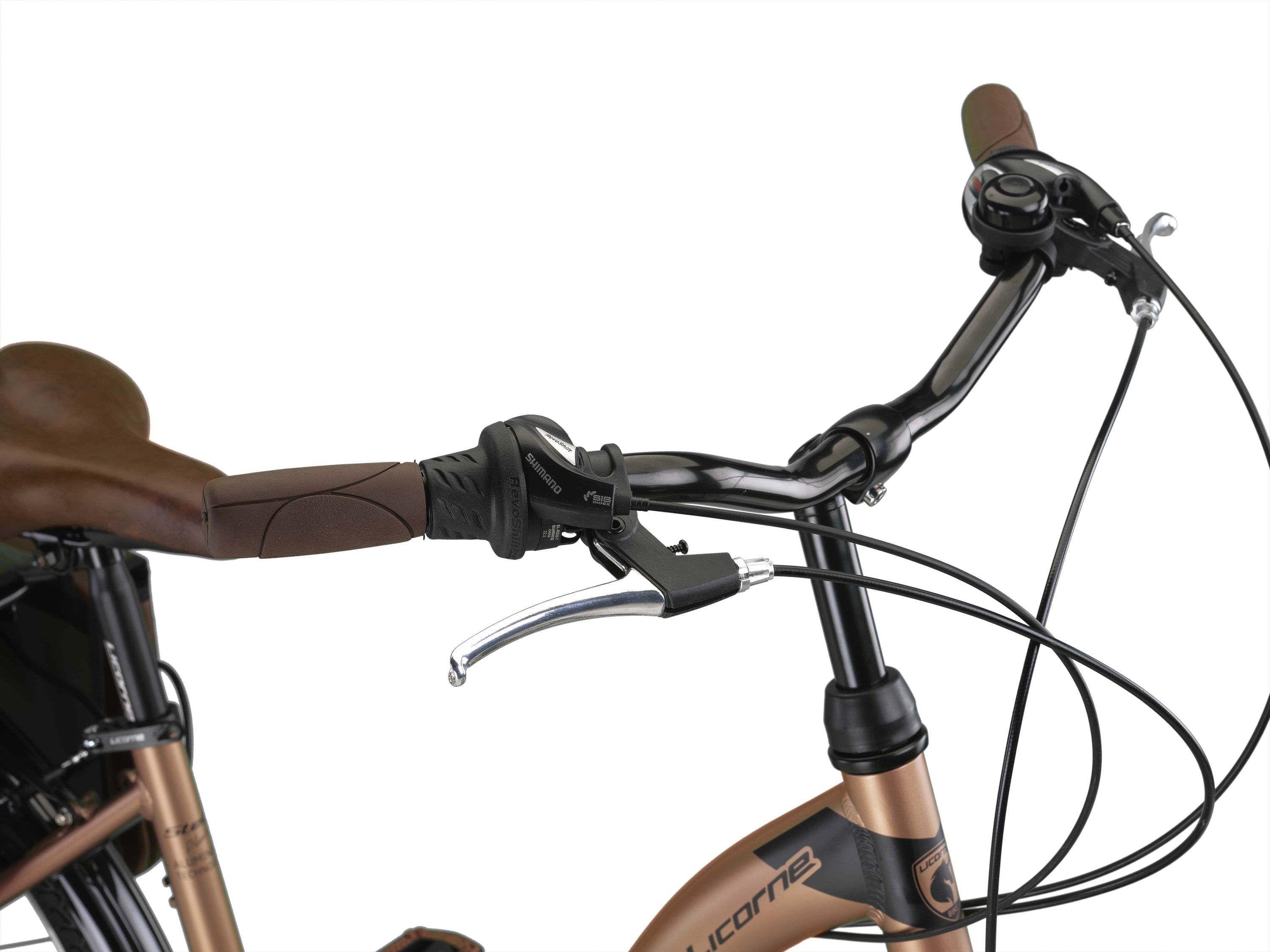 Licorne Bike Stella Plus Premium City Bike in Zoll Aluminium Fahrrad für Mädchen, Jungen, Herren und Damen - 21 Gang-Schaltung - Hollandfahrrad