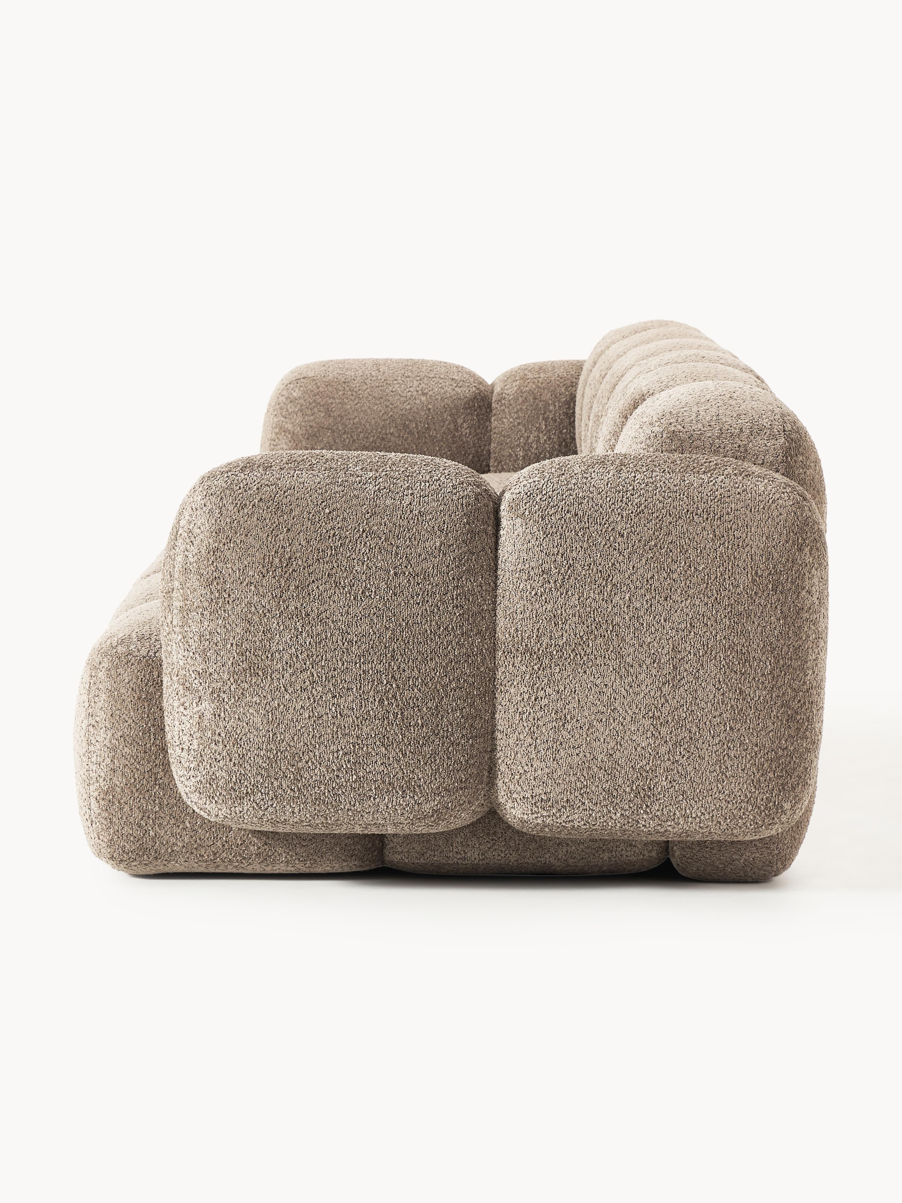 Modulaire bank Tayla (4-zits) van teddy bouclé