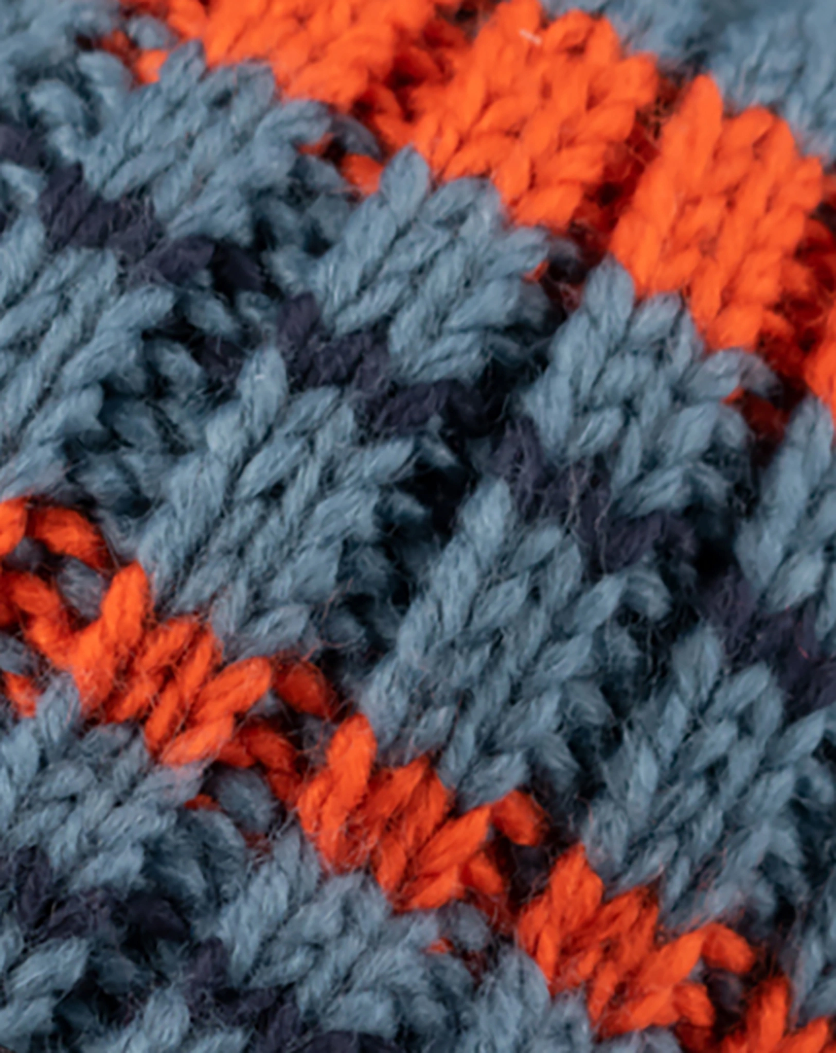 Strickmütze HAFJELL BOBBLE in blue/navy/orange