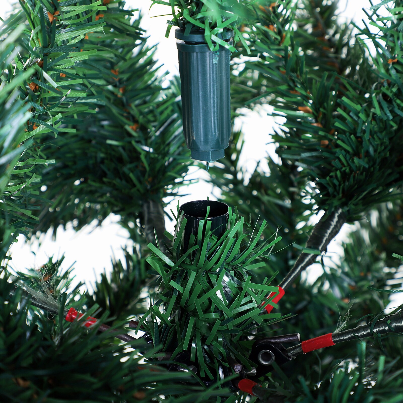 HOMCOM Künstlicher Weihnachtsbaum mit 1000 Spitzen und Standfuß grün 102 x 180 cm (ØxH)