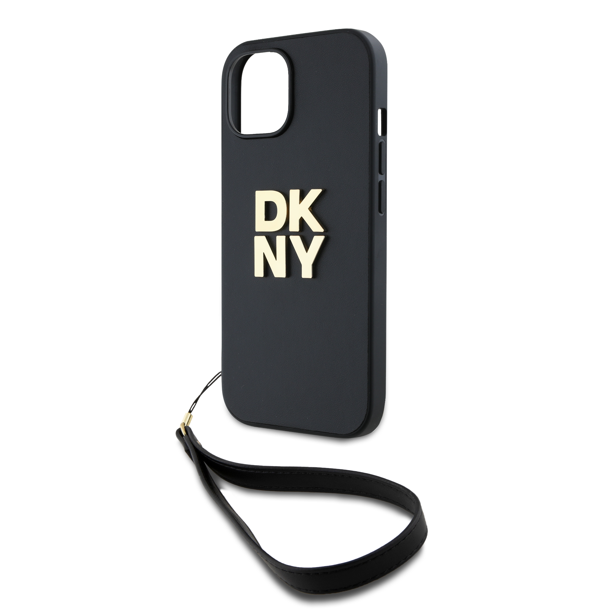 iPhone 14 Hybrid Hardcase Hülle Stock Logo   Handschlaufe (DKHCP14SPBSWSK) - Schwarz
