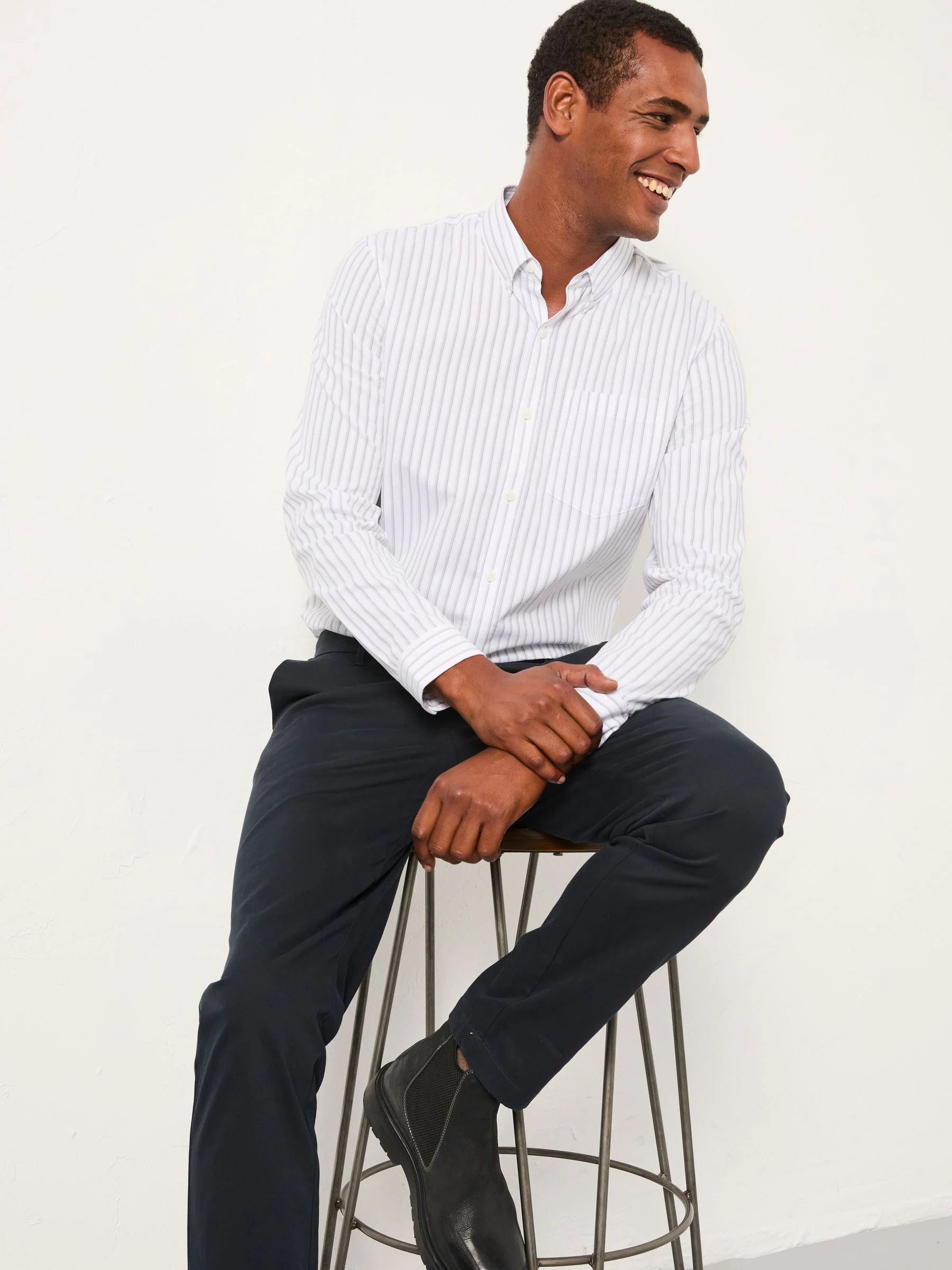 FatFace Long Sleeve Stripe Shirt