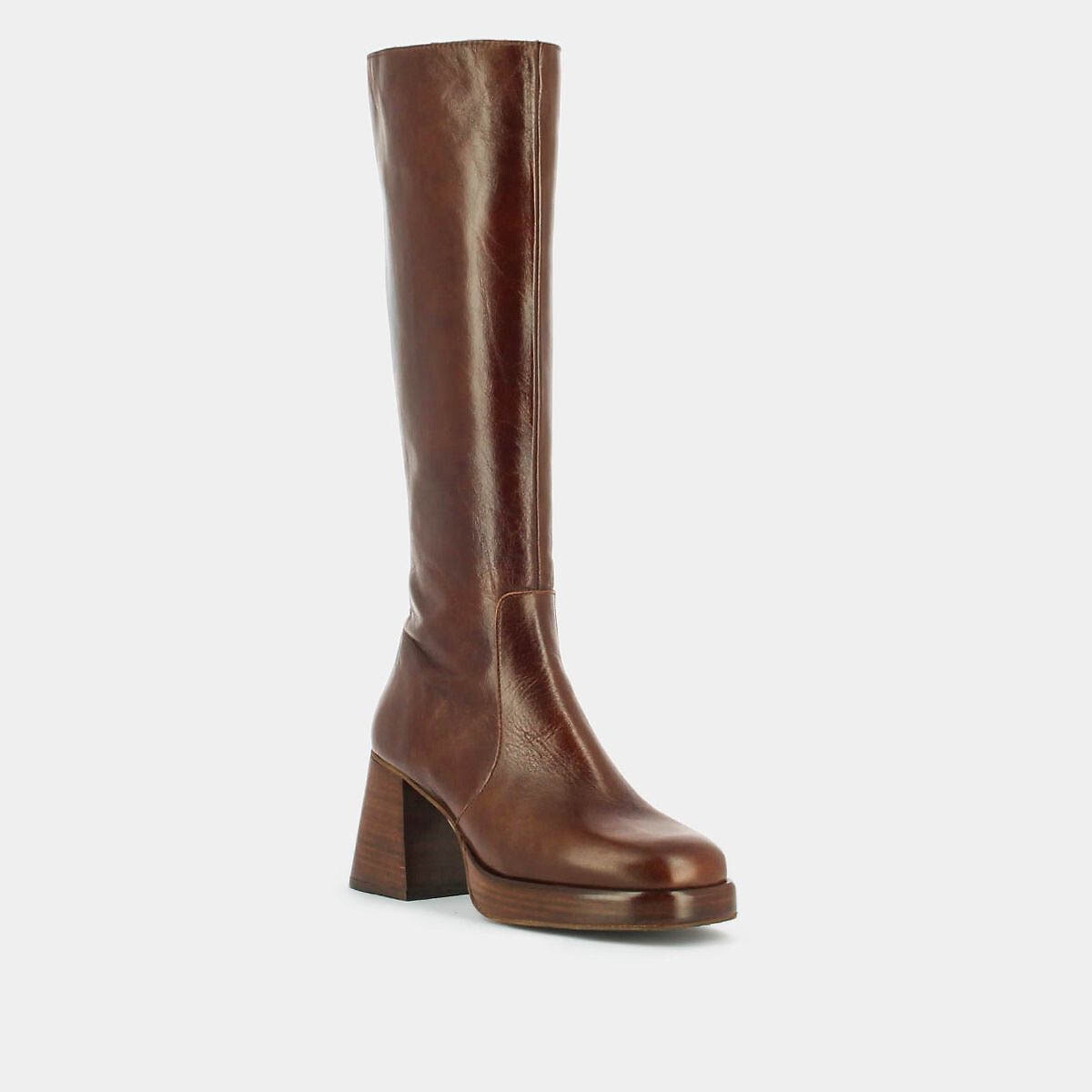JONAK<br>Botas Betina em couro usado, saltos