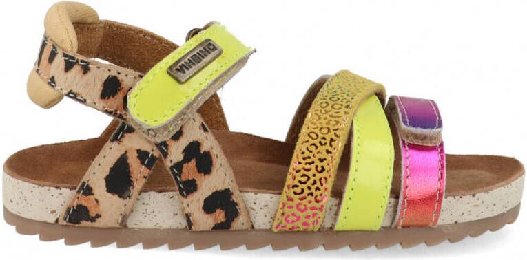 Vingino Vienna sandaal Sandalen bruin geel multi