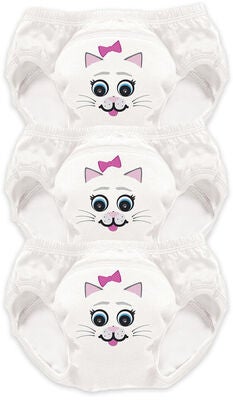 My Carry Potty Katt Pottetreningsbukser 3-pack, Hvit