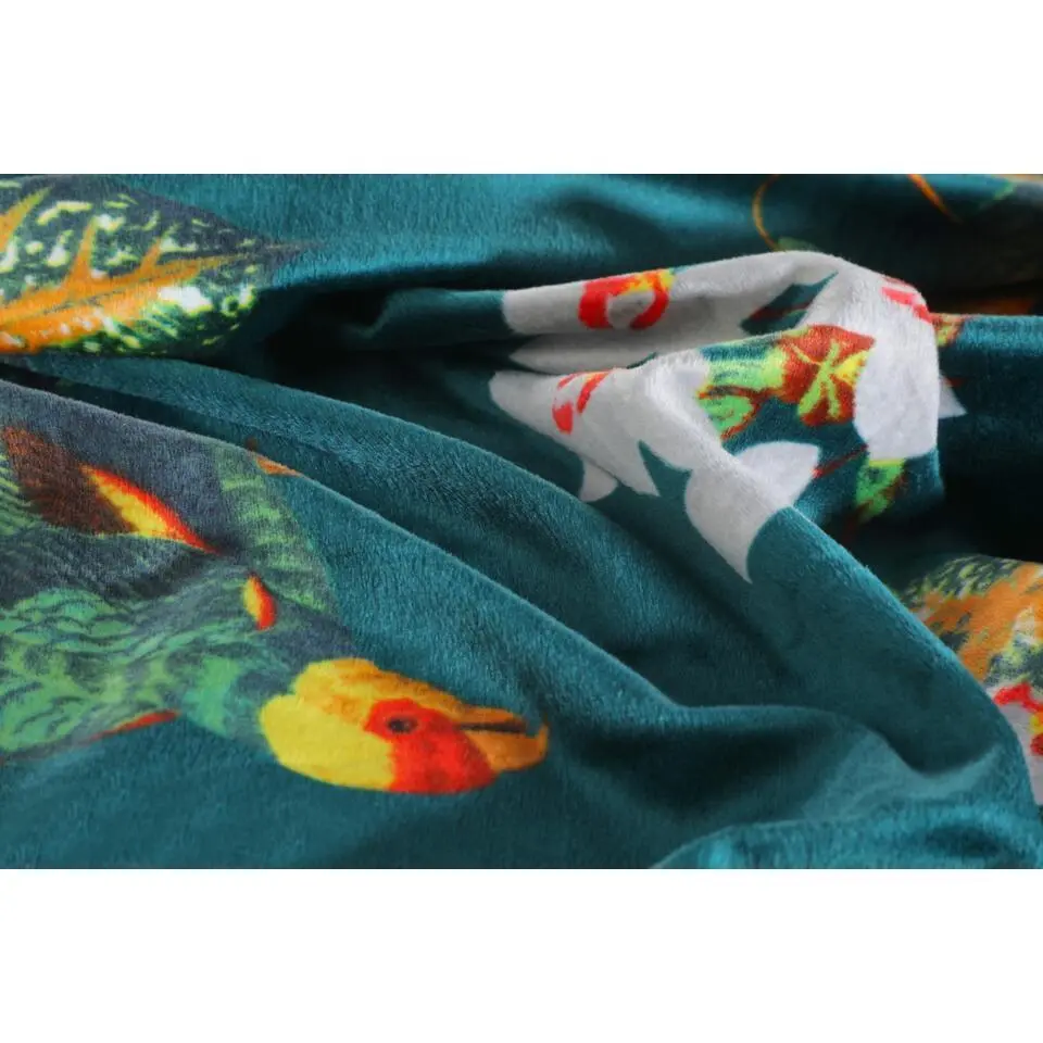 Papillon dekbedovertrek Parrot Velvet - 200x200/220 cm - Groen