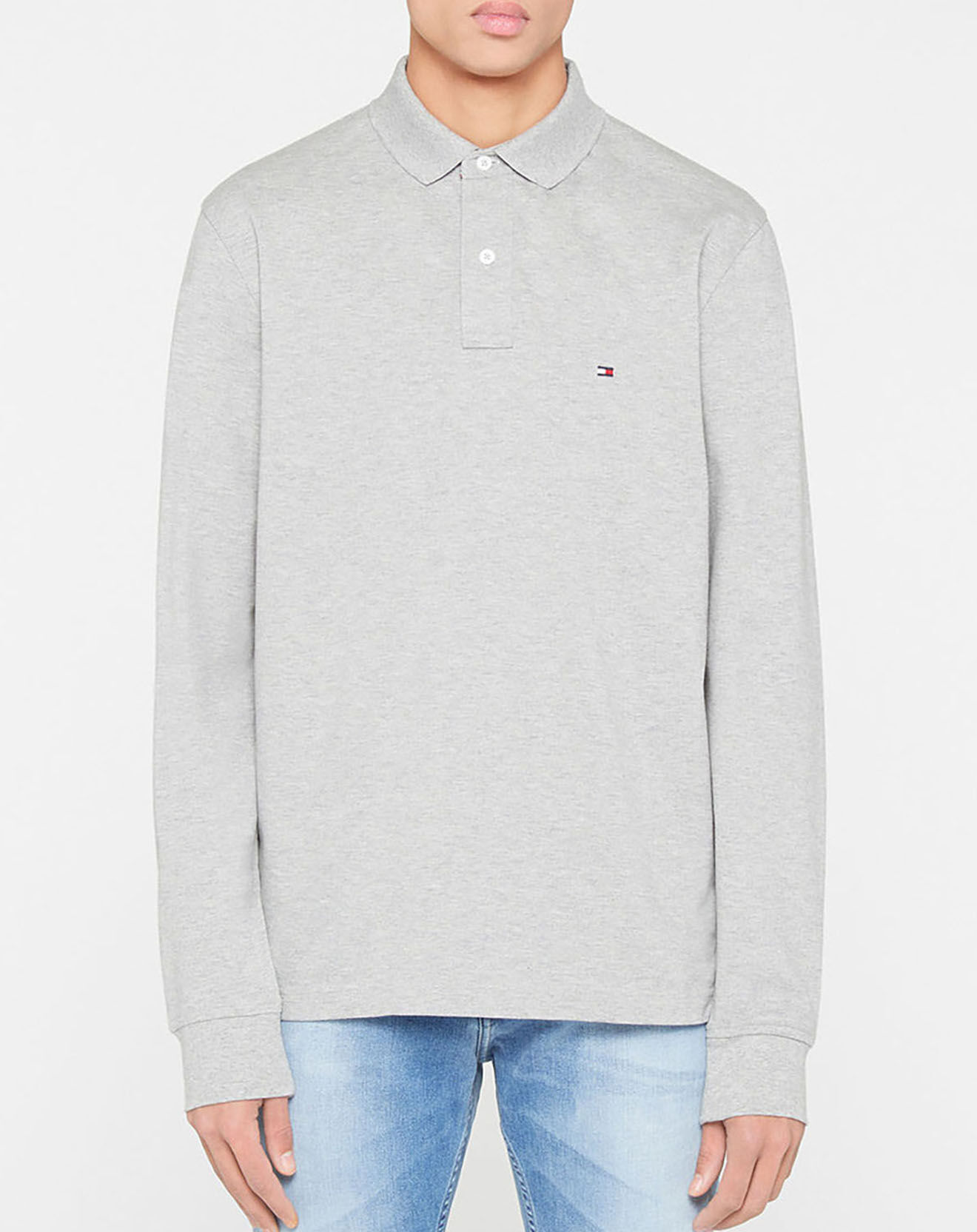 Tommy Hilfiger Polo regular fit gris chiné