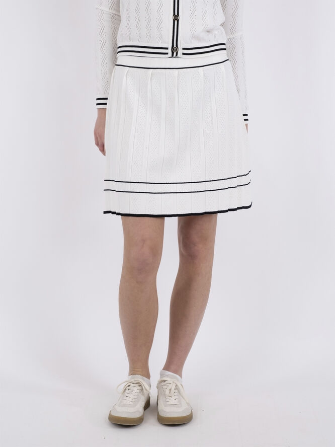 Neo Noir Dora Knit Skirt Off white