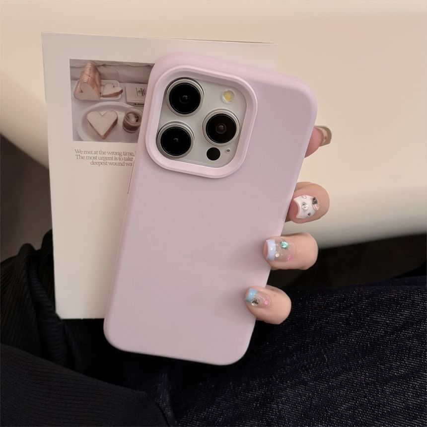 Mobby - Effen telefoonhoesje - iPhone 16 Pro Max / 16 Pro / 16 Plus / 16 / 15 Pro Max / 15 Pro / 15 Plus / 15 / 14 Pro Max / 14 Pro / 14 Plus / 14 / 13 Pro Max / 13 Pro / 13 / 13 Mini