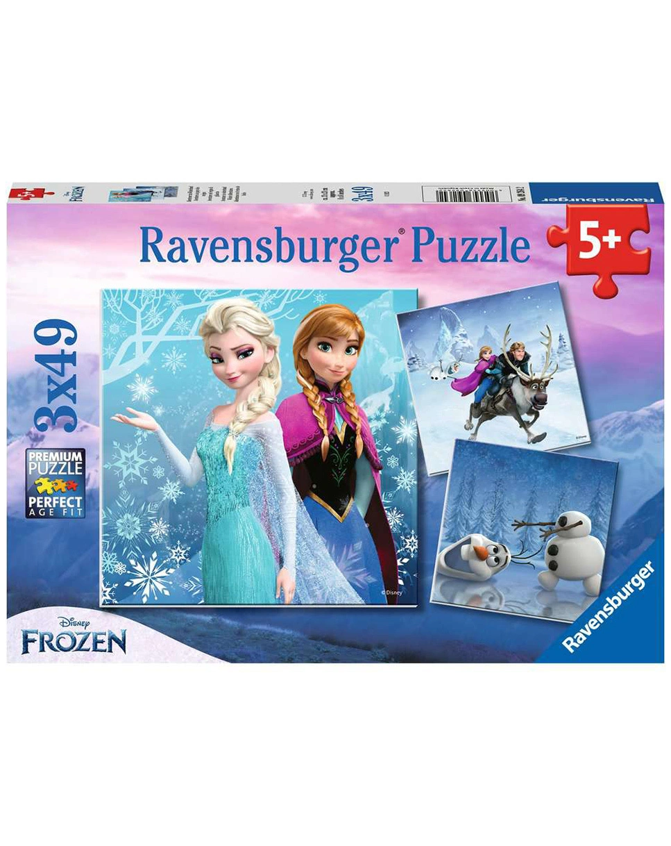 Puzzle ABENTEUER IM WINTERLAND 3x49-teilig
