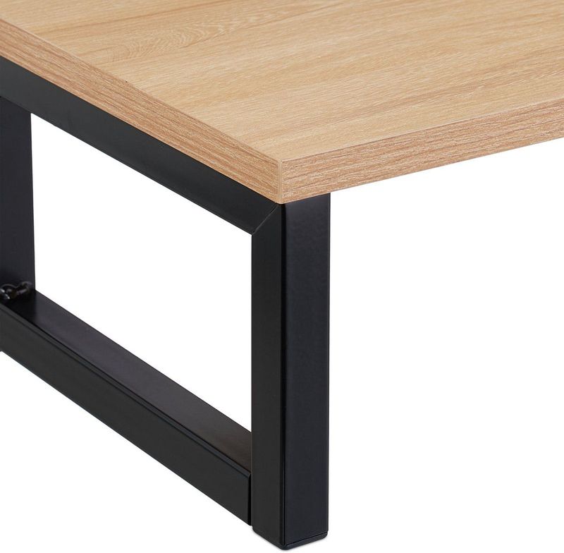 Relaxdays - Monitorverhoging - Bruin - Ergonomisch Ontwerp