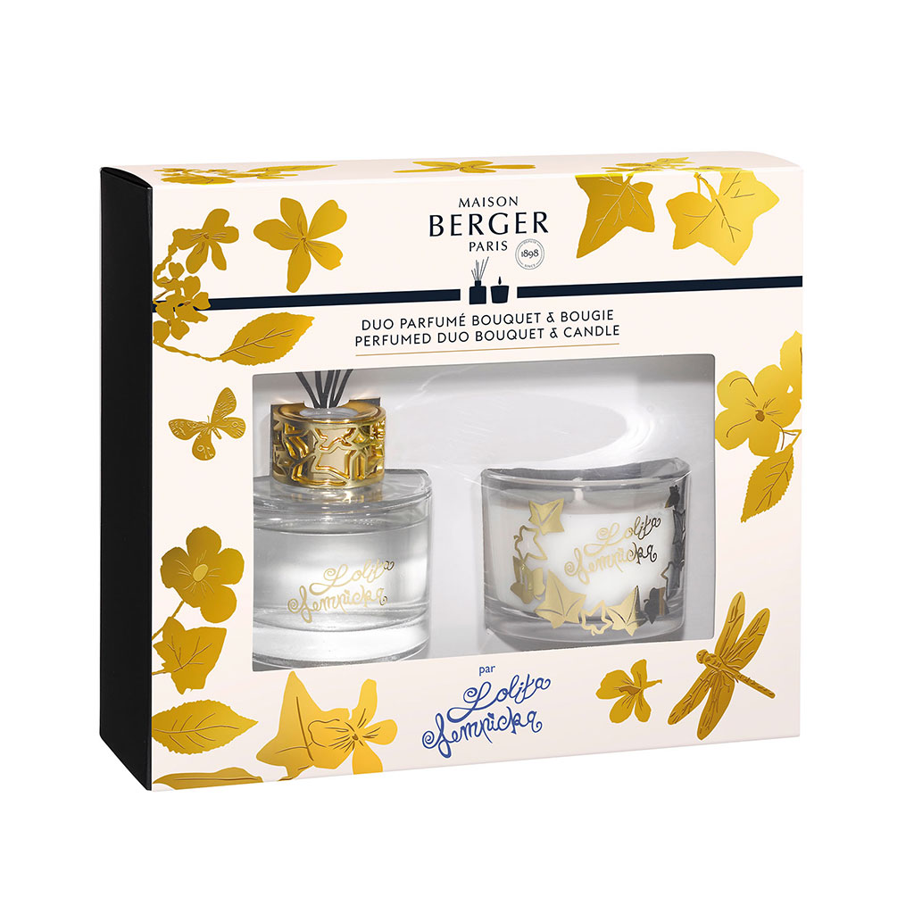 Duo parfumé avec bougie Lolita Lempicka blanc - MAISON BERGER