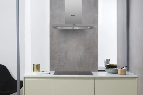 Whirlpool AKR 558/3 IX - Hætte - skorsten flad - bredde: 59.8 cm - dybde: 45 cm - udtrækning og gencirkulation (med ekstra ekstrationssæt) - rustfrit stål