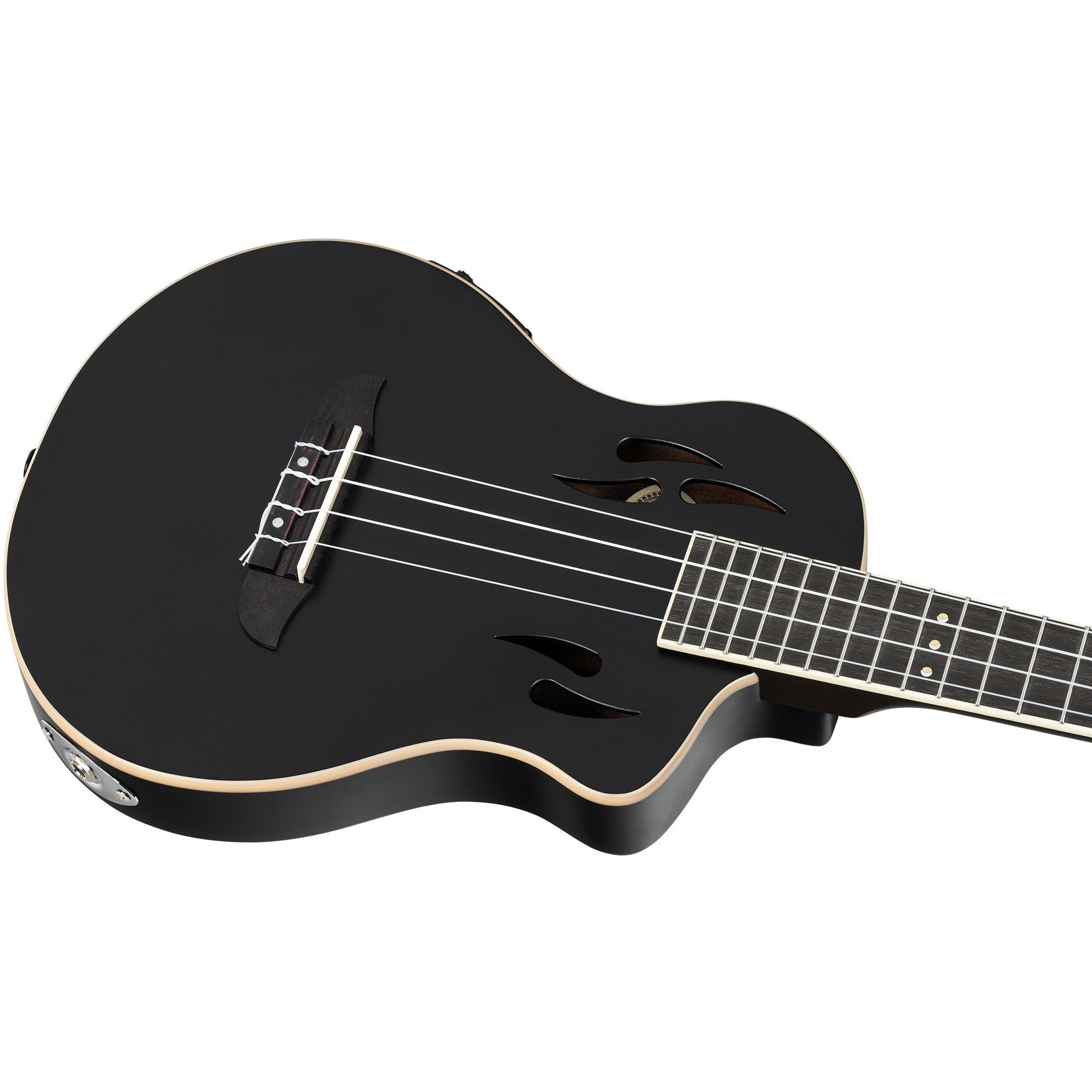 Ortega TourPlayer Series RTPS-U-SBK elektrische tenor ukelele met gigbag
