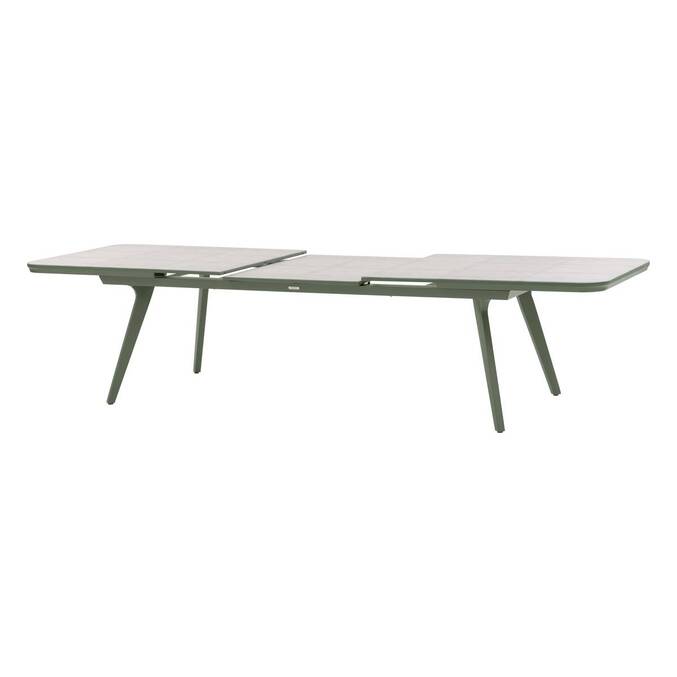 Table de jardin extensible PULPY Vert laurier & Gris granite