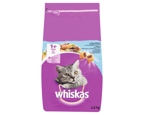 Droog kattenvoer, Whiskas 1+ Tonijn 3,8 kg