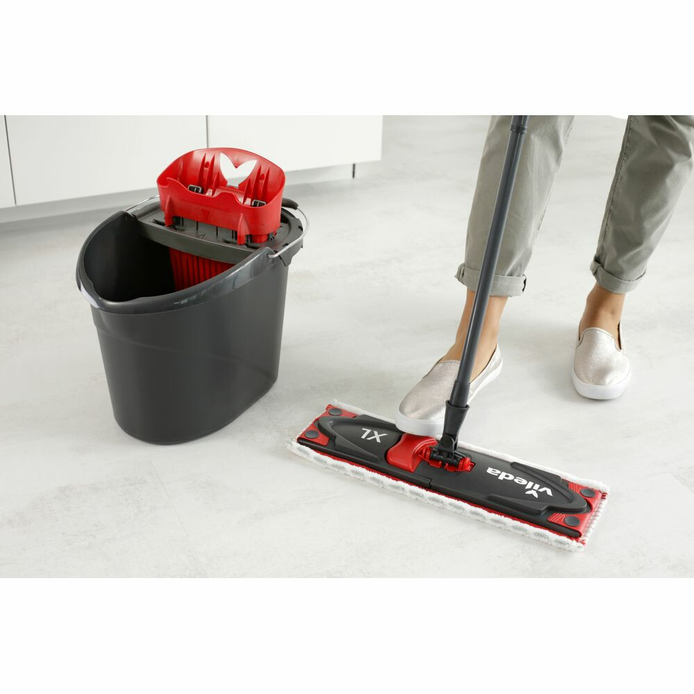 Vileda UltraMax Power 2in1 XL - Compleet systeem Zwart Rood Wit1 set
