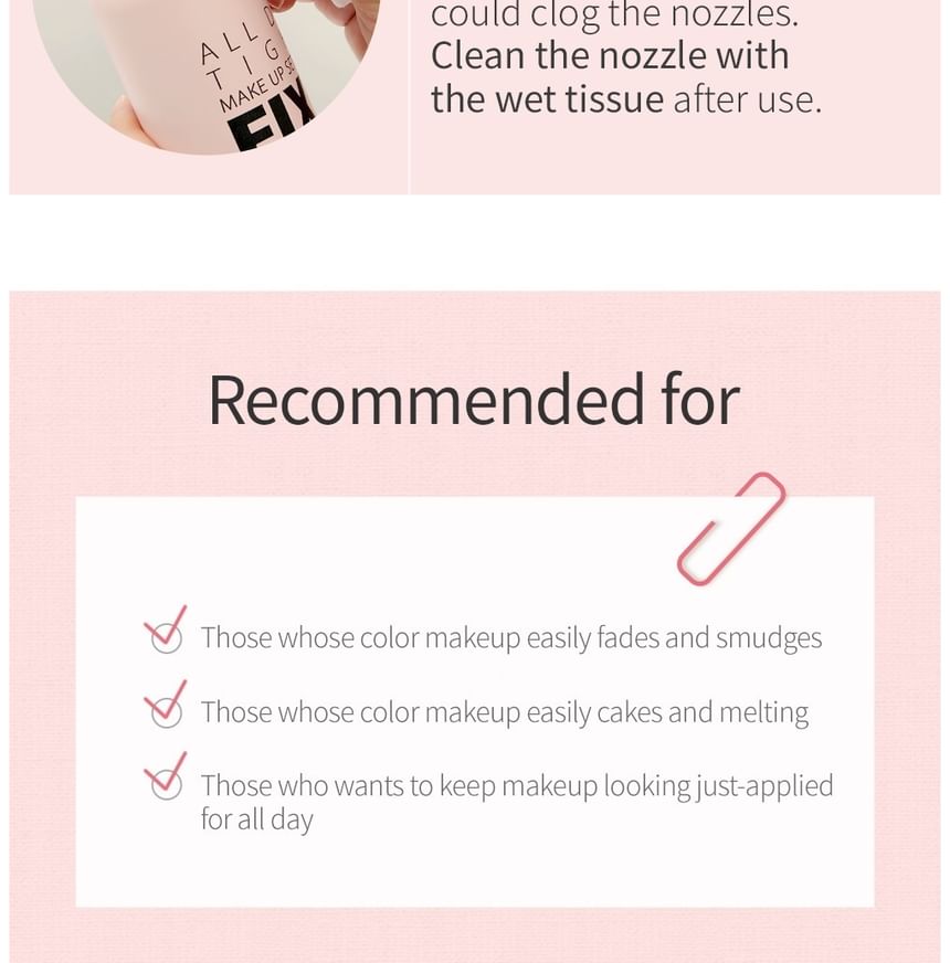 zo natuurlijk - All Day Tight Make Up Setting Fixer General Mist Mini