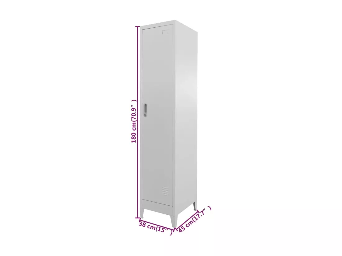 Armoire à casier 38x45x180 cm
