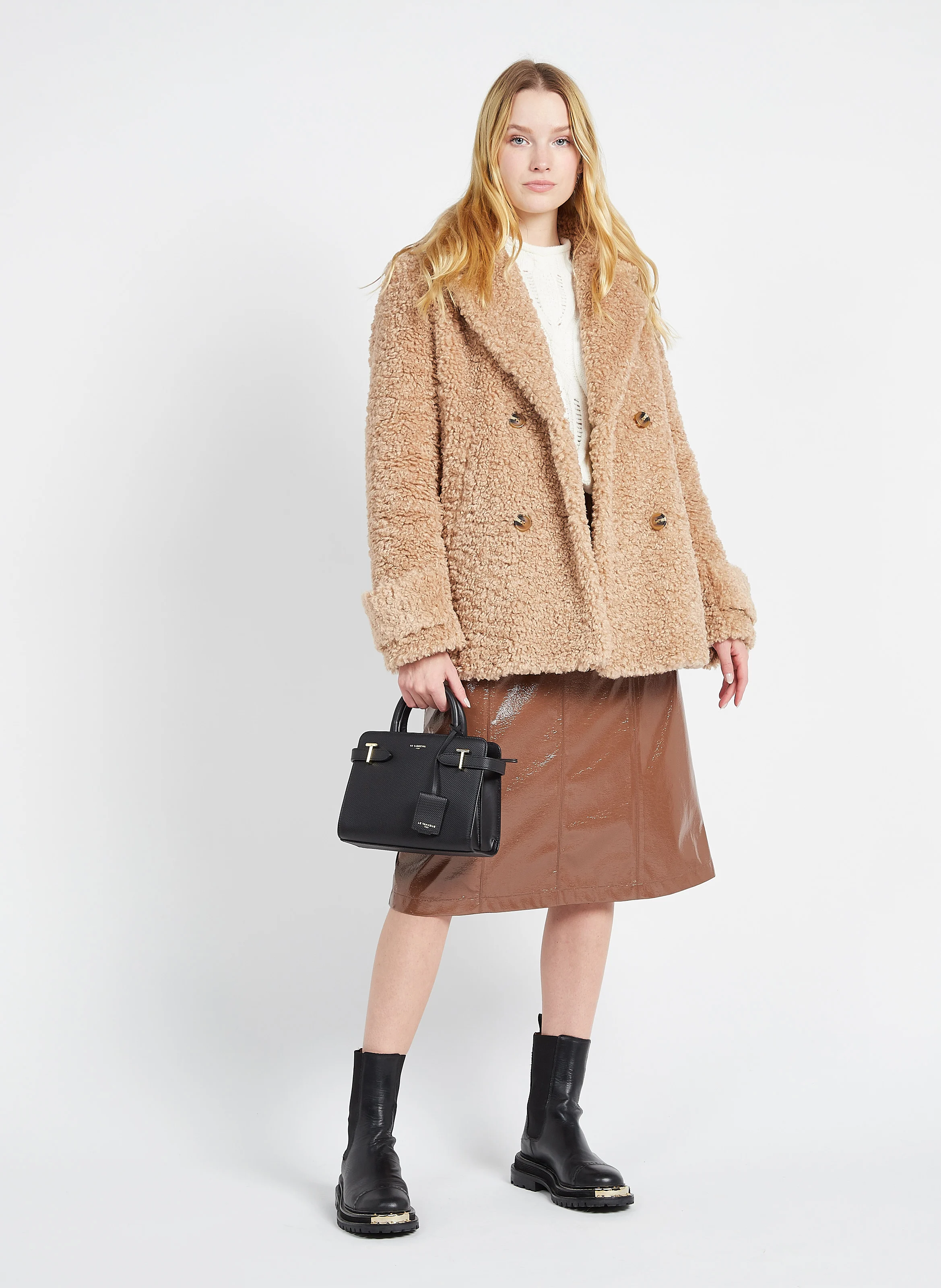EMILIE - Sac bandoulière en cuir | Noir