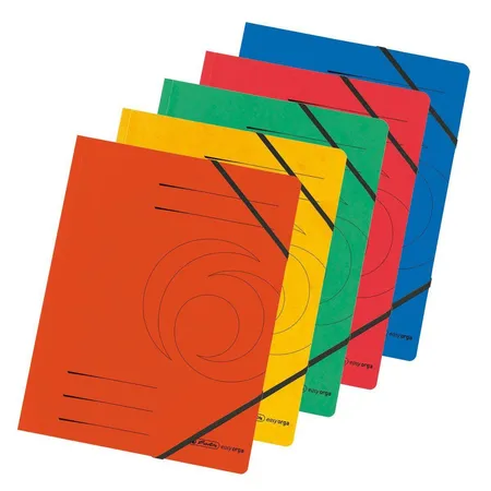 Herlitz Eckspanner Pappe bunt, A4, 5 Stück