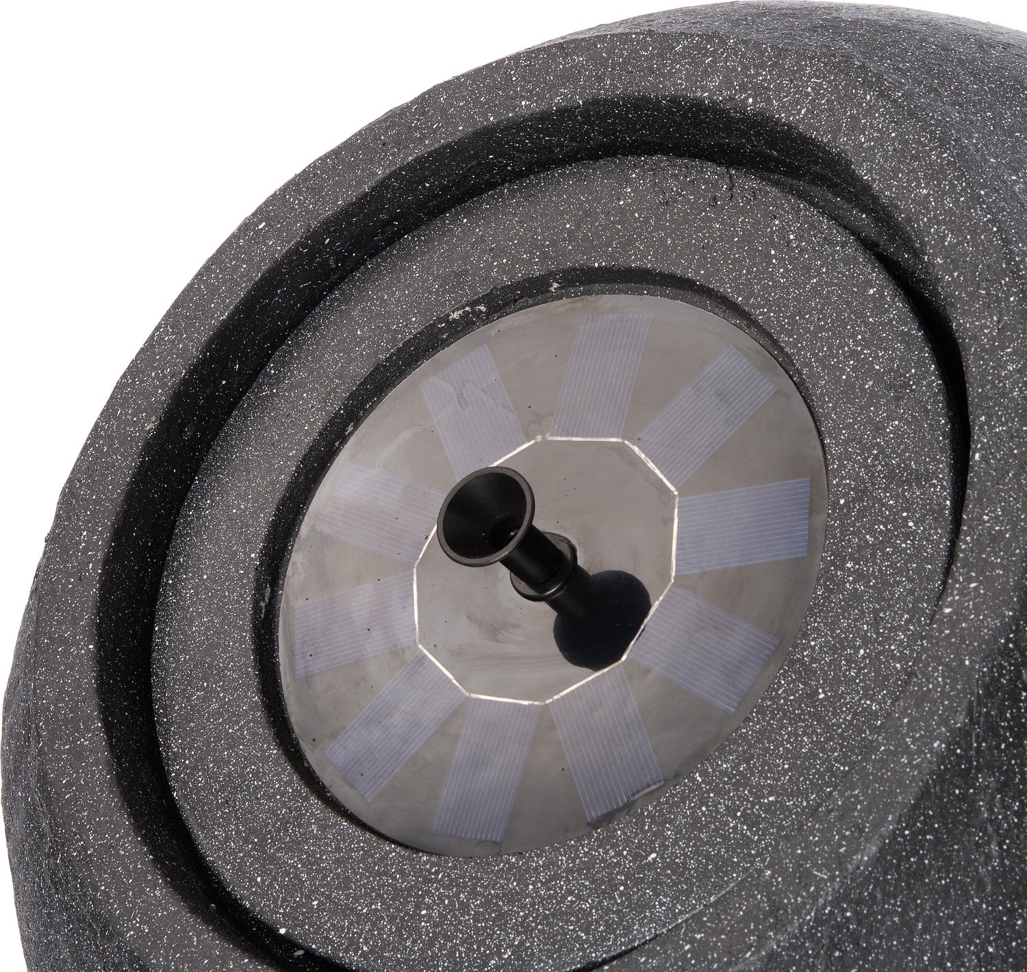 Intratuin waterornament solar zwart D 44 H 34,5 cm
